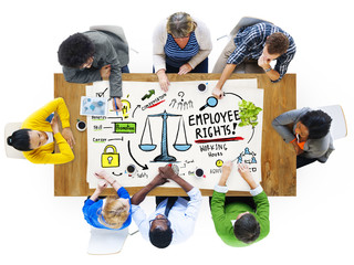 Canvas Print - employee rights equality meeting concept