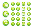green sale labels collection