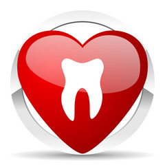 Poster - tooth valentine icon