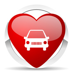 Poster - car valentine icon auto sign