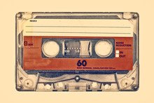 Retro Styled Image Of An Old Compact Cassette