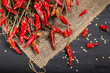 Spicy red dried chilies