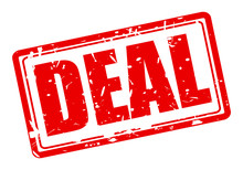 Deal Red Stamp Text