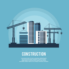 Canvas Print - Construction Industry Poster