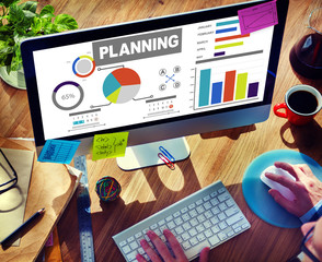 Canvas Print - Planning Ideas Data Goals Online Concept