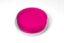 Round Pink Button On White Surface