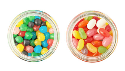 Wall Mural - Two jars full of different kinds of candies