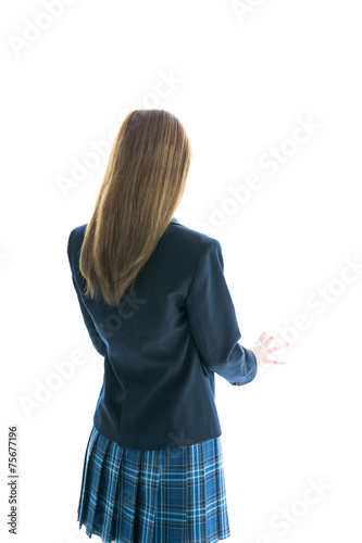 制服姿の女性の後ろ姿 Buy This Stock Photo And Explore Similar Images At Adobe Stock Adobe Stock