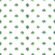 © krolja - Seamless watercolor background with green clover leaves for