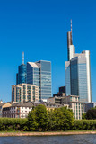 Fototapeta Miasto - Financial district in Frankfurt