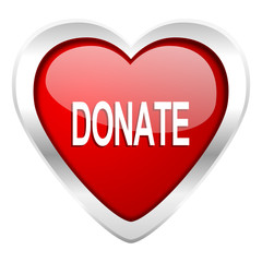 Poster - donate valentine icon