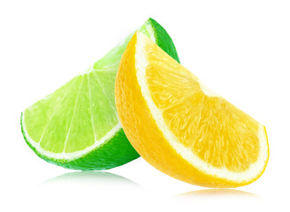 Wall Mural - lime and lemon slice