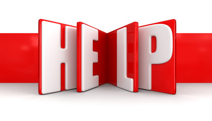 Poster - Label with Help (clipping path included)