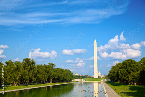 Fotografie, Obraz Washington Monument at National Mall in Washington, DC