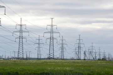 Landscape with power line