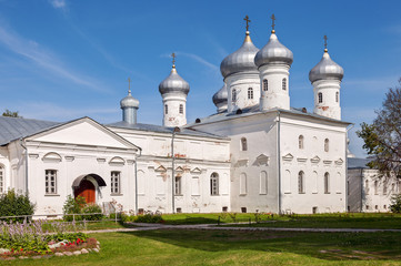 Sticker - St. George's Monastery in Veliky Novgorod, Russia