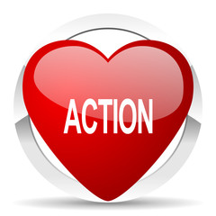 Aufkleber - action valentine icon
