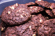 Chocolate cookies with white chocolate chips