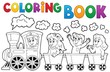 Coloring book train theme 2