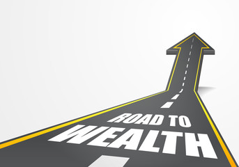 Wall Mural - road to wealth