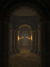 Corridor In The Dungeon