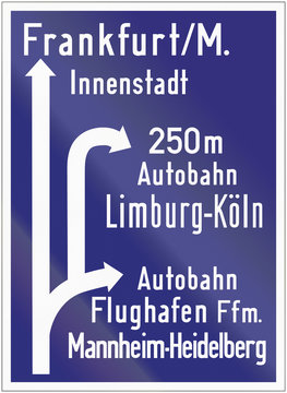 Highway Direction Sign 1938