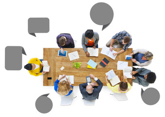 Canvas Print - Diversity Busines People Teamwork Communication Meeting Concept