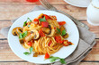 © Olha Afanasieva - Spaghetti with vegetables