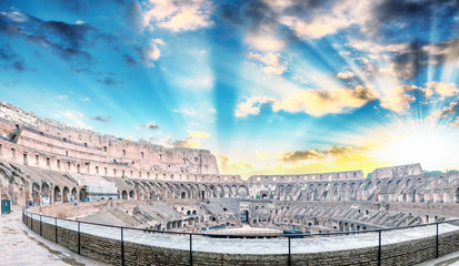 Wall Mural - Rome. The colosseum interior at disk