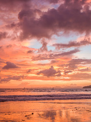 Canvas Print - Sunset on the beach of Ao Nang