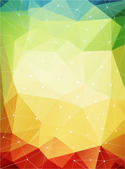 Poster - MultiColored geometric pattern. Warmen Farben
