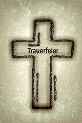 Poster - Beileidskarte, Trauerfeier