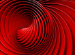 Fondo abstracto 3d.Espiral o remolino en tono rojo