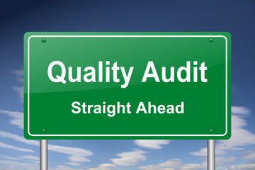 Poster - quality audit sign