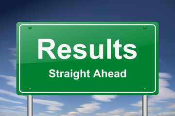 Poster - results sign