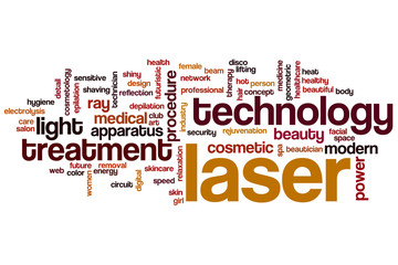 Canvas Print - Laser word cloud