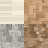 Fototapeta Desenie - four wood patterns