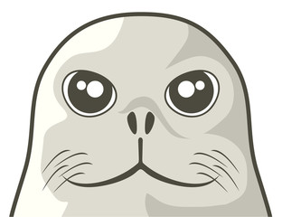 Canvas Print - Seal dog face