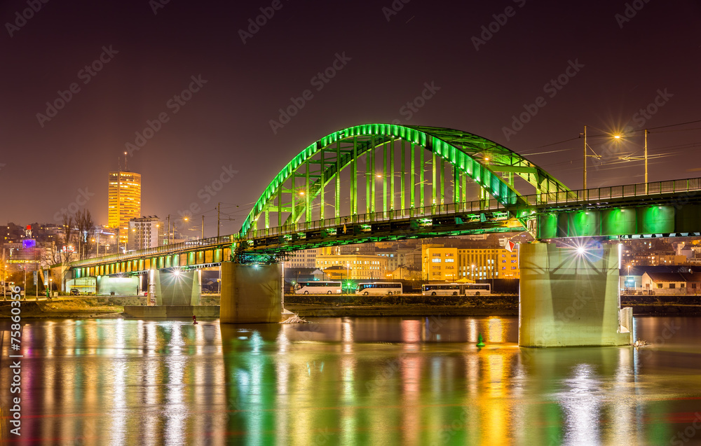 Obraz na płótnie Old Sava Bridge in Belgrade - Serbia w salonie