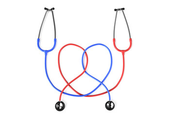 Poster - stethoscopes in heart shape