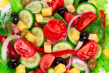 Wall Mural - Greek salad.