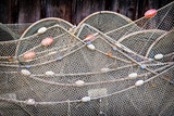 Fototapeta Łazienka - old fishing net