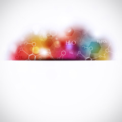 Wall Mural - abstract chemistry multicolor background