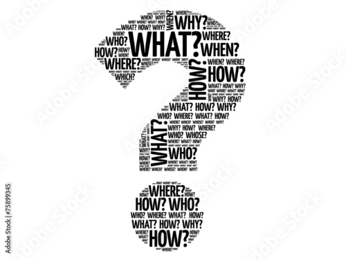 Question Mark Question Words Vector Concept Stock Vector Adobe Stock