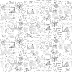 Hand drawn vector illustration of business strategy