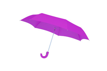 Poster - purple umbrella isolated on white background