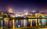 Fototapeta  - View of Belgrade downtown at night - Serbia