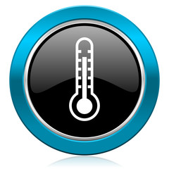 Poster - thermometer glossy icon temperature sign