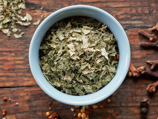 Poster - bowl of dried oregano