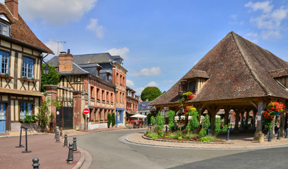 Wall Mural - Normandie, the picturesque city of Lyons la Foret